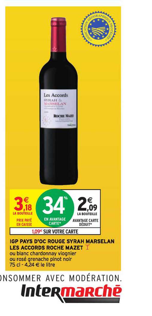 Igp Pays D'oc Rouge Syrah Maserlan Les Accords Roche Mazet