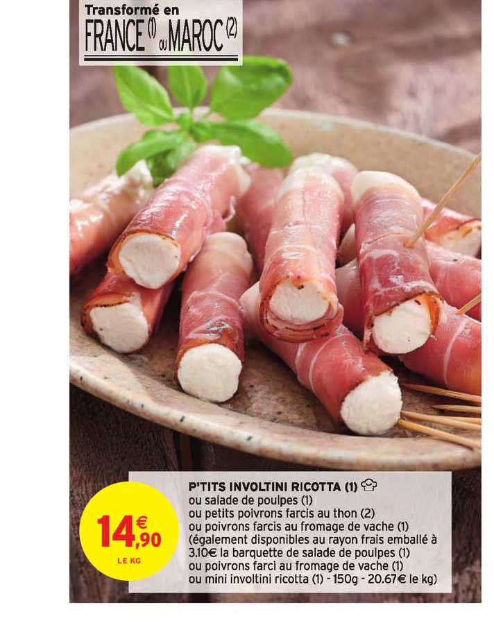 p'tits involtini ricotta