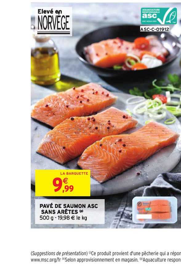 pavé de saumon asc sans arêtes