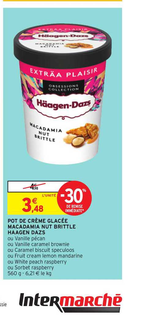 pot de crème glacée macadamia nut brittle haagen dazs -30% de remise immédiate