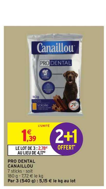 pro dental canaillou 2+1 offert