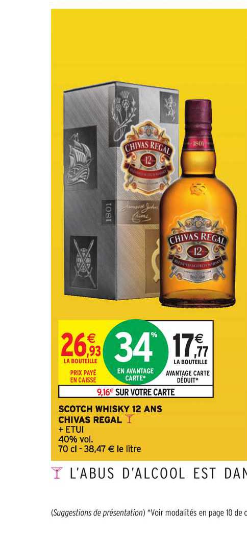 Scotch Whisky 12 Ans Chivas Regal