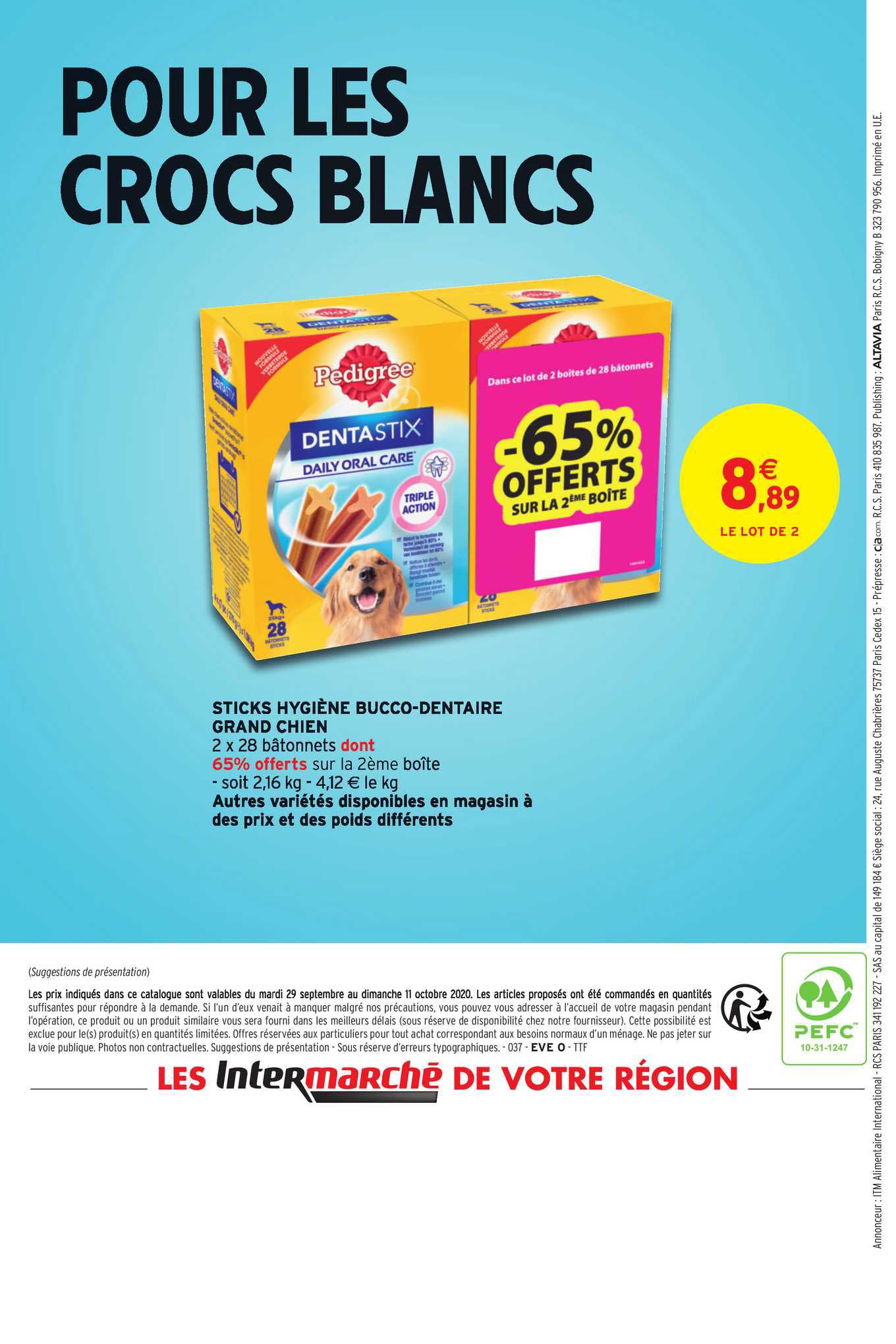 sticks hygiène bucco dentaire grand chien