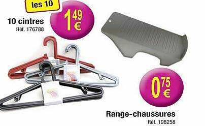 10 cintres range-chaussures