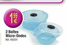 2 boites micro-ondes