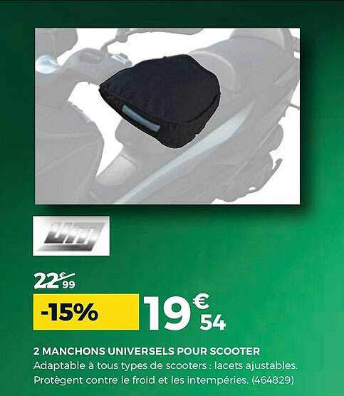 2 manchons universels pour scooter
