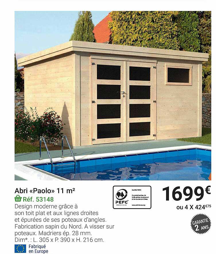 Abri «paolo» 11 M²