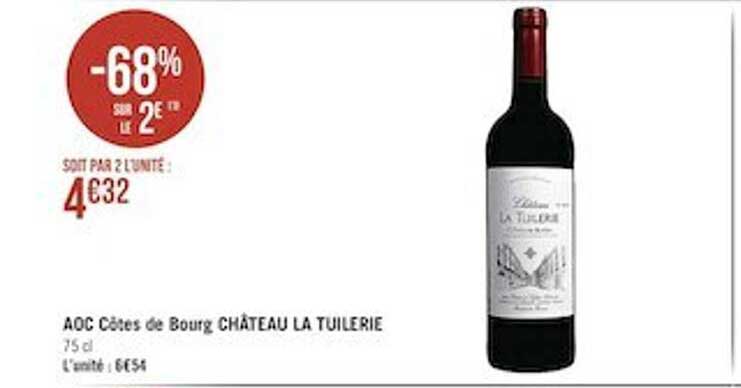 aoc côtes de bourg château la tuilerie