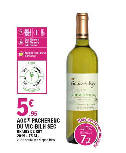 aoc pacherenc du vic-bilh sec grains du roy 2019