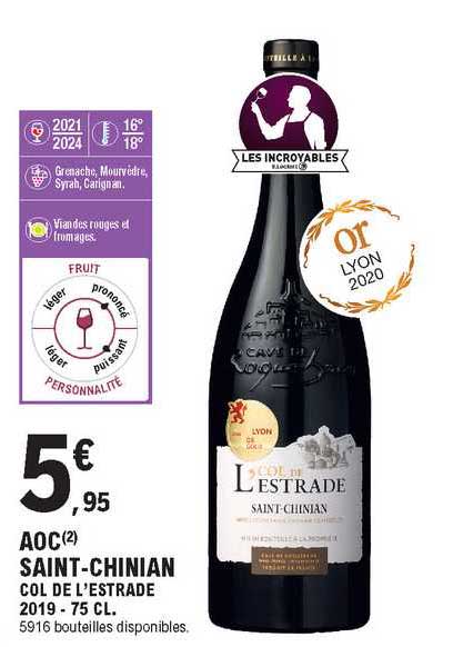 aoc saint-chinian col de l'estrade