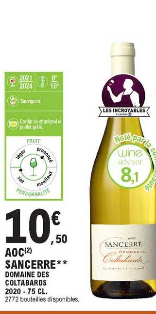 Aoc Sancerre Domaine Des Coltabards 2020