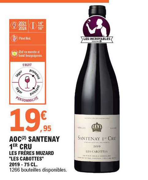 aoc santenay 1er cru les frères muzard "les cabottes"