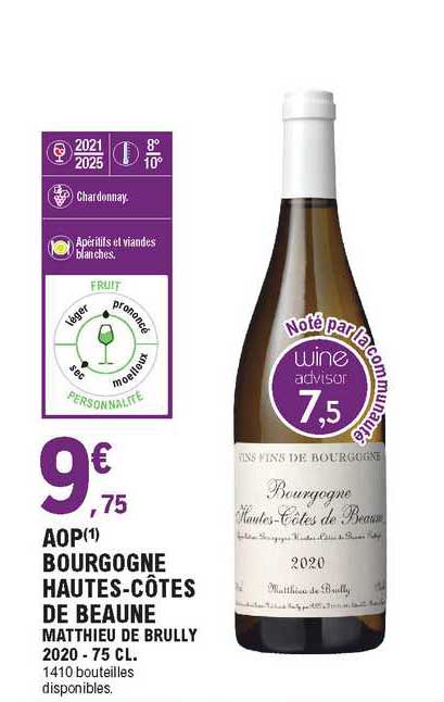 aop bourgogne hautes-côtes de beaune matthieu de brully 2020
