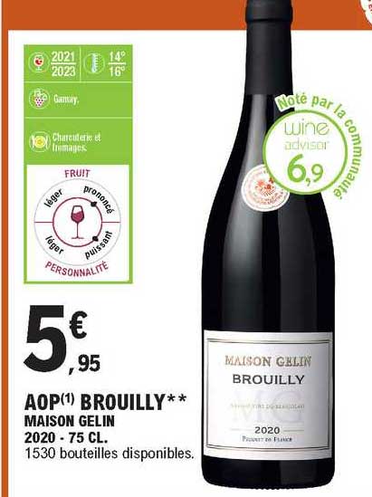 aop brouilly** maison gelin 2020