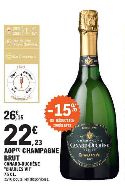 aop champagne brut canard-duchêne "charles VII"