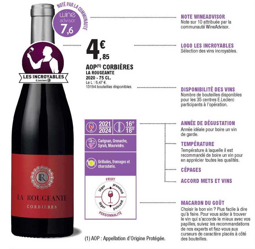 Aop Corbières La Rougeante