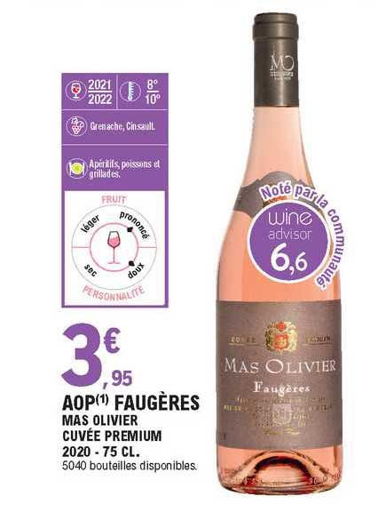 aop faugères mas olivier cuvée premium