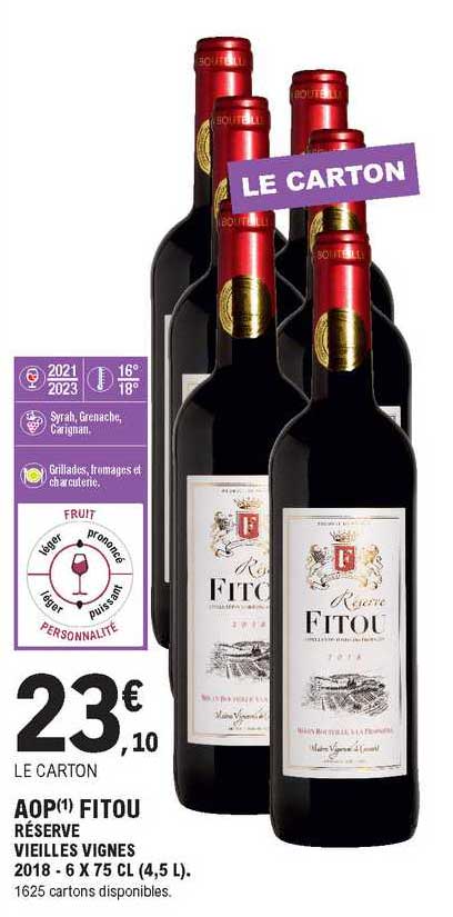 aop fitou réserve vieilles vignes