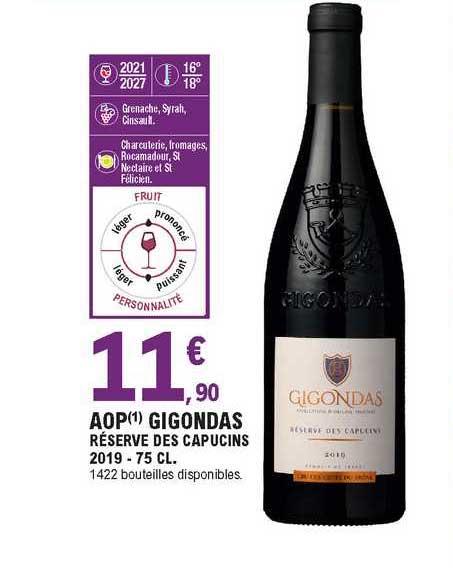 aop gigondas réserves des capucins 2019