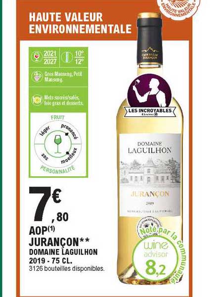 aop jurançon domaine laguilhon