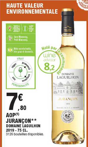 aop jurançon domaine laguilhon