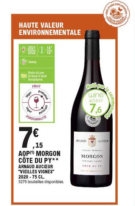 aop morgon côte du py arnaud aucoeur "veilles vignes"