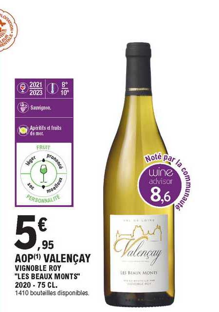 aop valençay vignoble roy "les beaux monts" 2020
