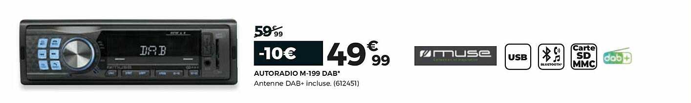 autoradio m-199 dab muse