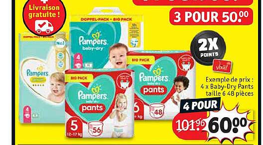 baby-dry pants taille 6