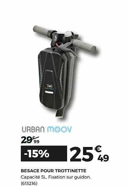 besace pour trottinette urban moov