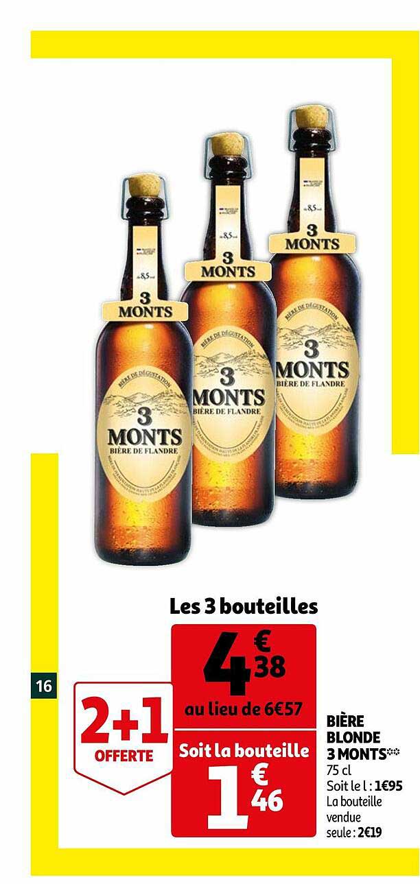 bière blonde 3 monts