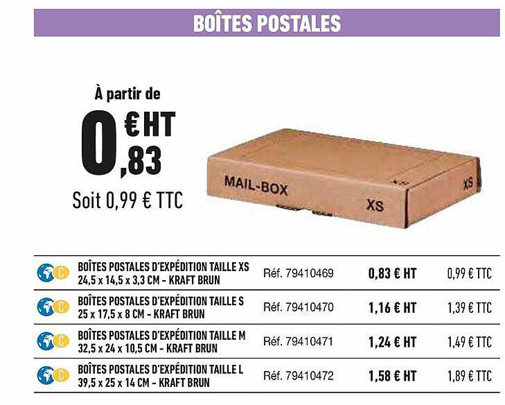boîtes postales