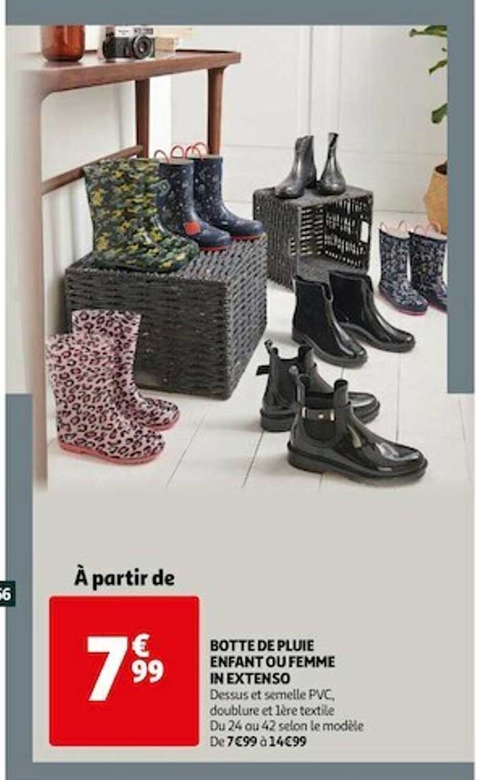 botte de pluie enfant ou femme in extenso