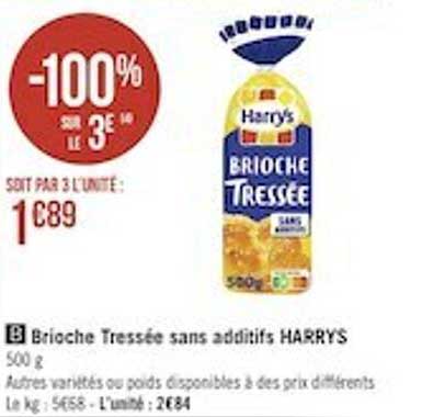 Brioche Tressée Sans Additifs Harrys