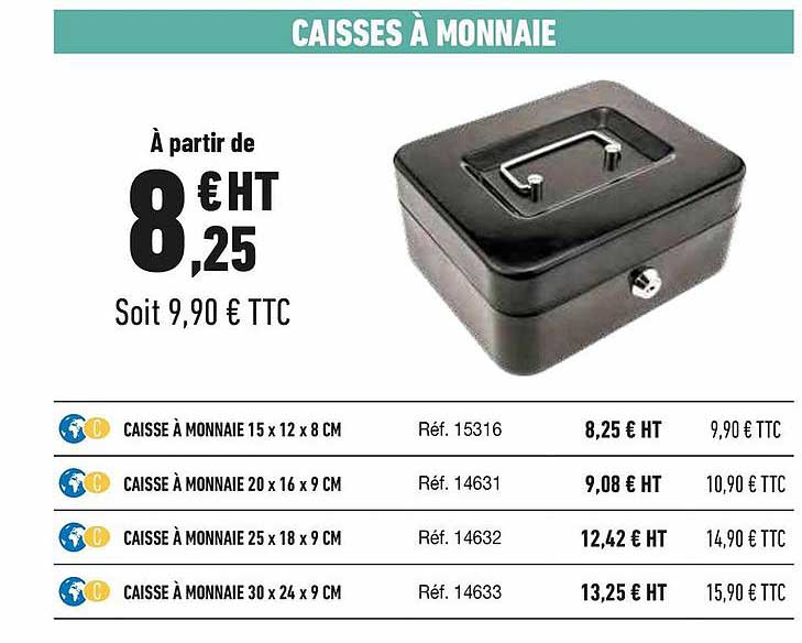 caisses à monnaie