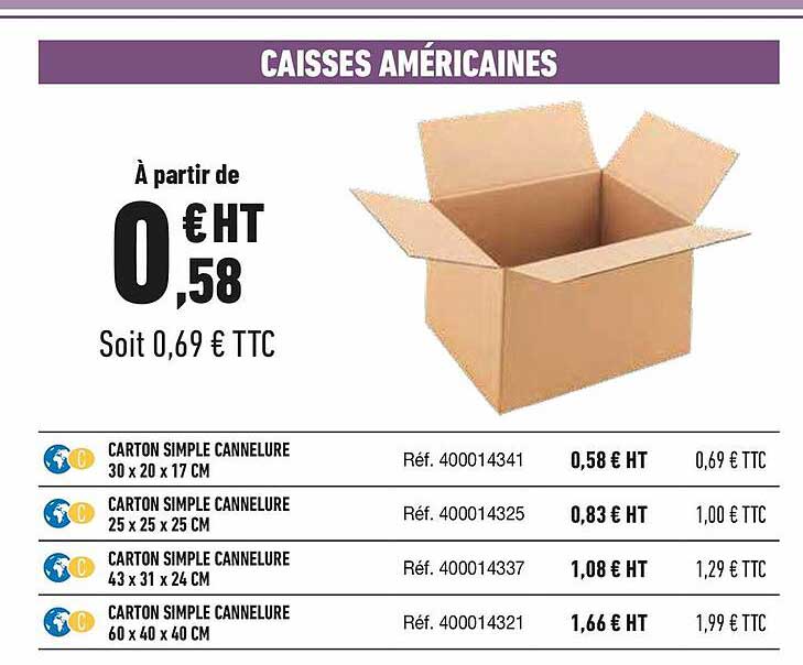 caisses américaines