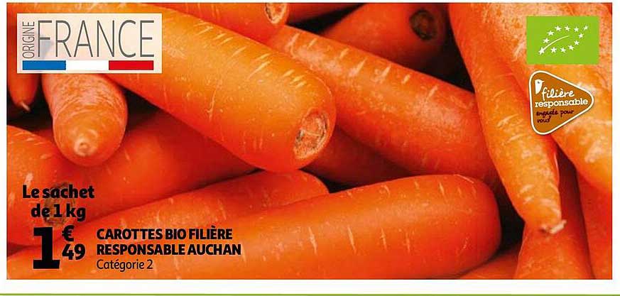 Carottes Bio Filière Responsable Auchan