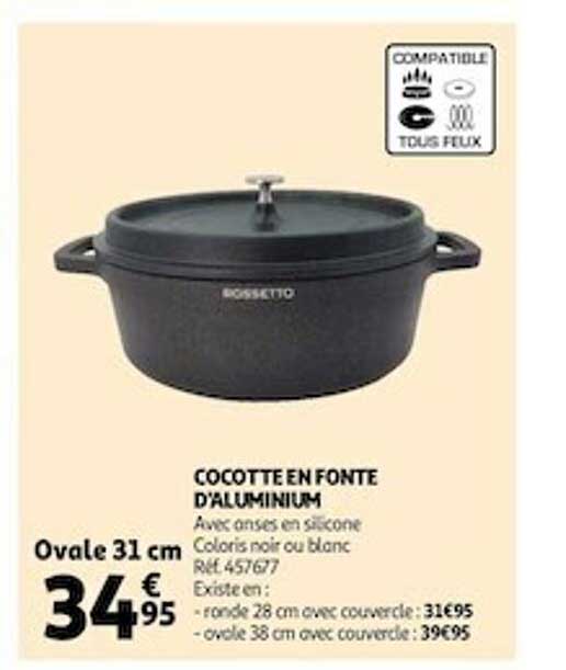 cocotte en fonte d'aluminium