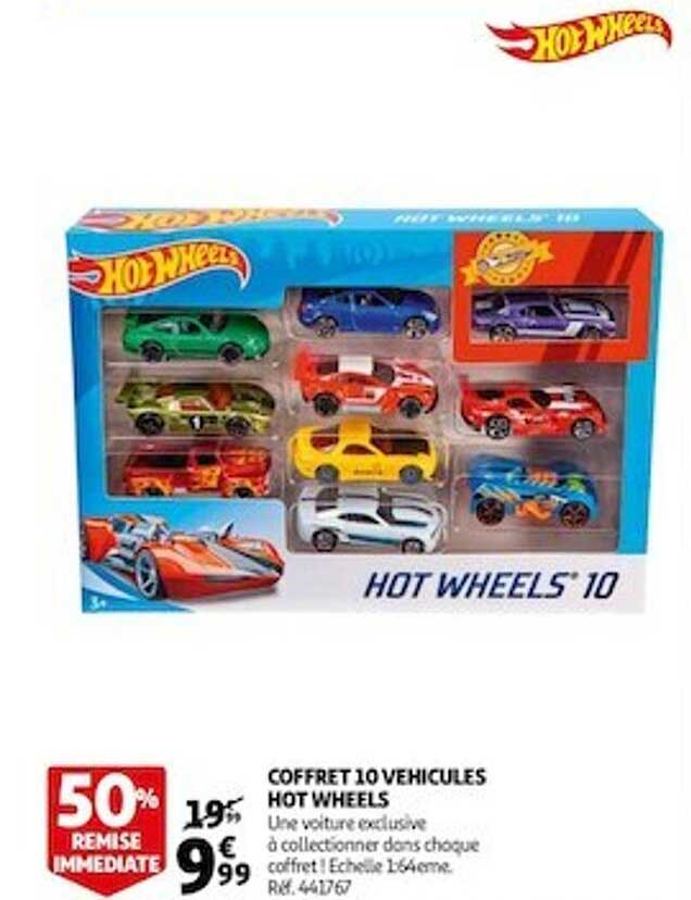 coffret 10 véhicules hot wheels