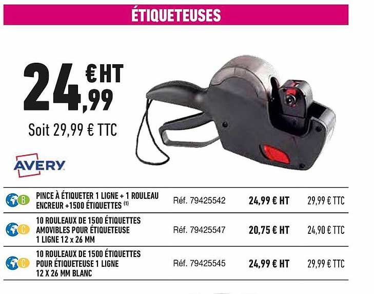 étiqueteuses Avery