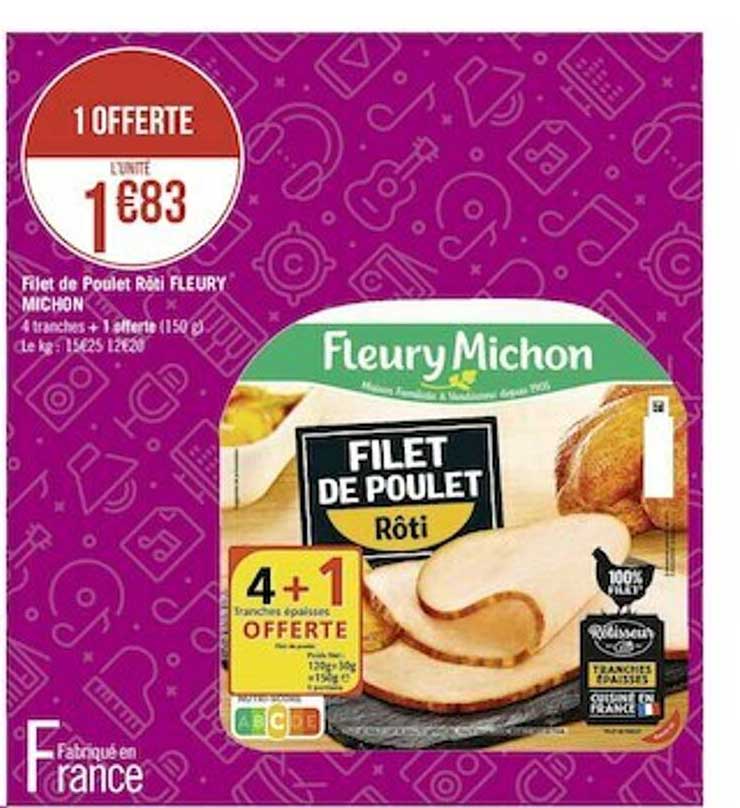 filet de poulet rôti fleury michon