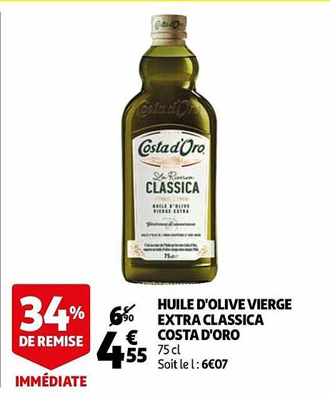 huile d'olive vierge extra classica costa d'oro
