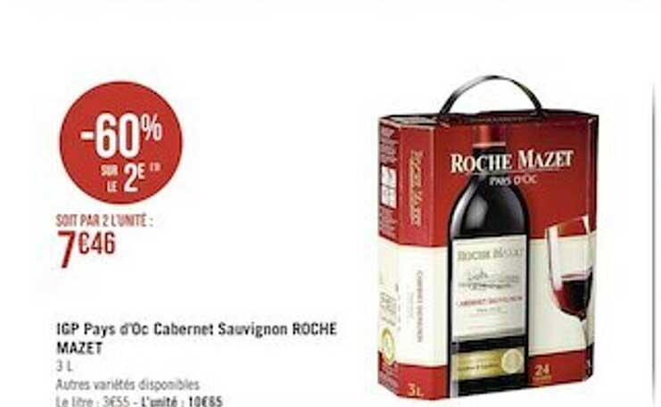 igp pays d'oc cabernet sauvignon roche mazet