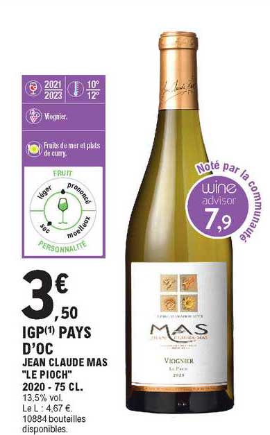 igp pays d'oc jean claude mas "le pioch"