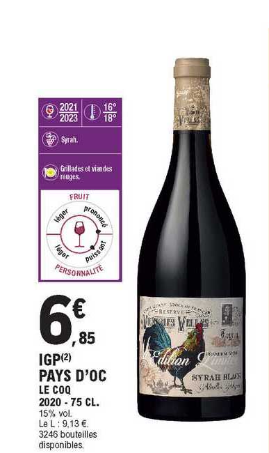 Igp Pays D'oc Le Coq 2020