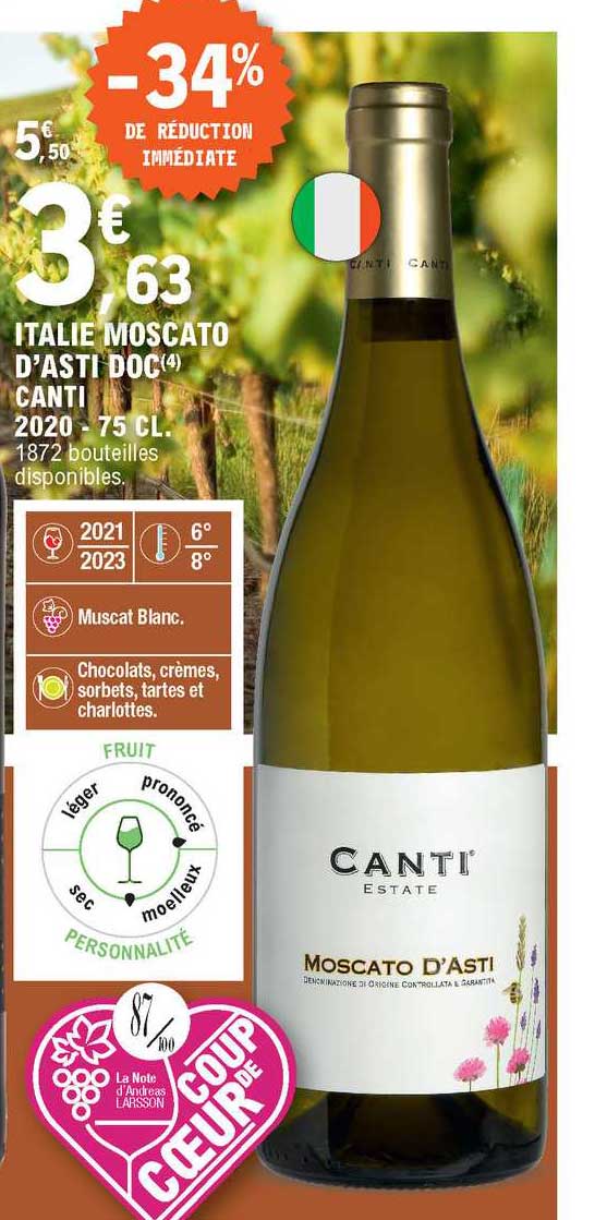 italie moscato d'asti doc canti 2020