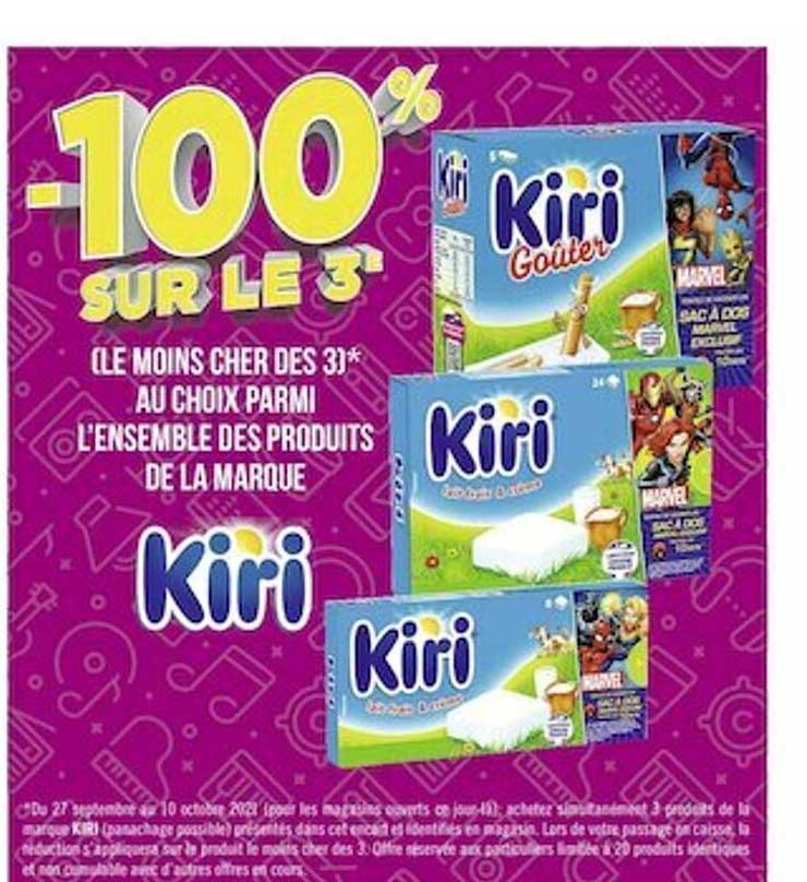 l'ensemble des produits de la marque kiri