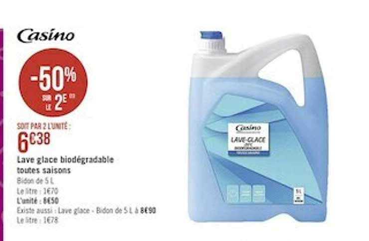 lave glace biodégradable toutes saisons