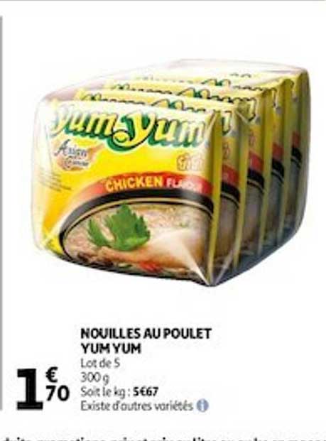 nouilles au poulet yum yum