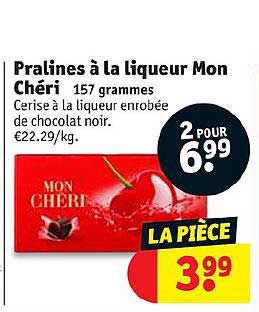 pralines à la liqueur mon chéri